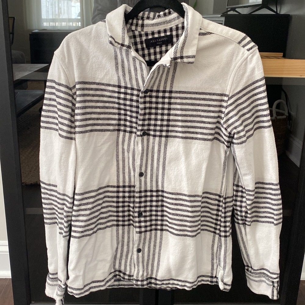 ALL SAINTS Modello Plaid Men’s Shirt